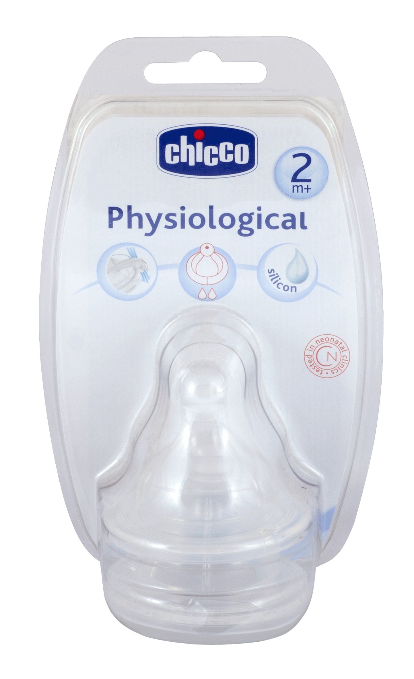 Chicco Соска силикон. физиолог. средний поток 2шт ребенок аллегрик