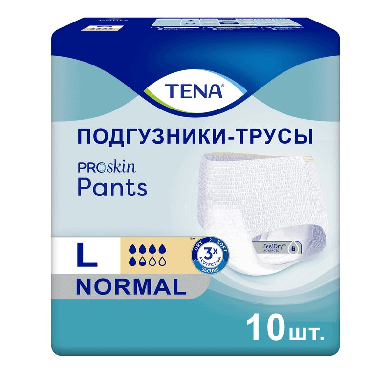 

Tena Pants Normal Подгузники-трусы для взрослых размер L 10 шт