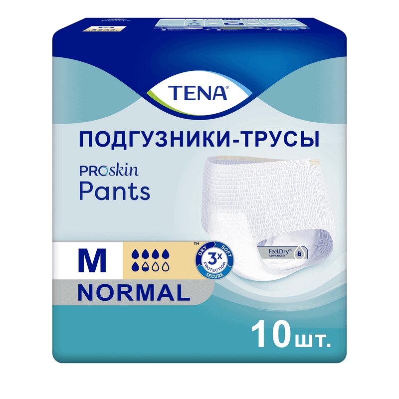 

Tena Pants Normal Подгузники-трусы для взрослых размер М 10 шт