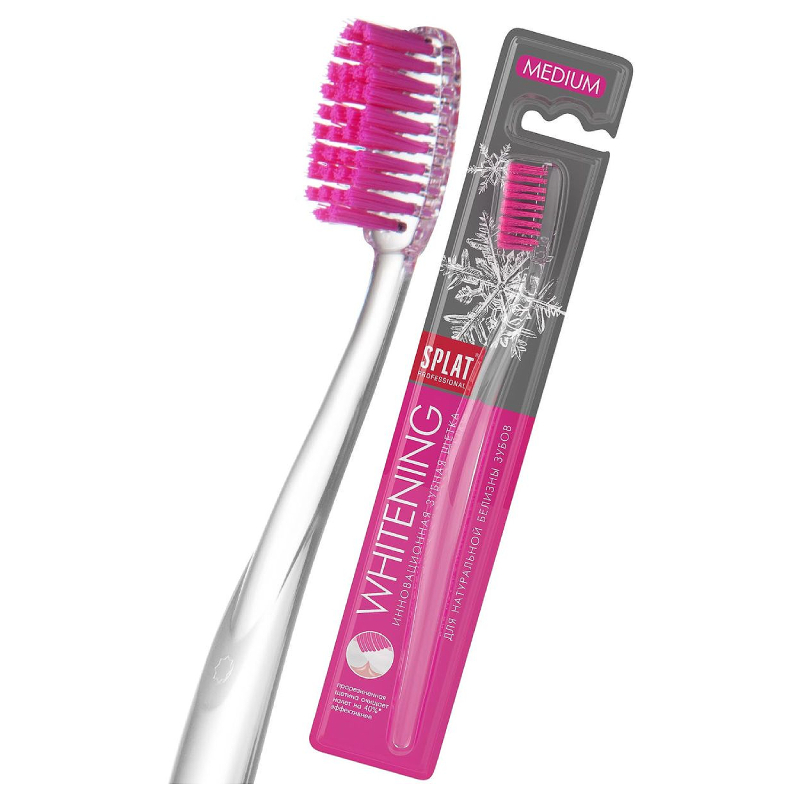 

Splat Professional Whitening Зубная щетка для безопасного отбеливания Средняя жесткость
