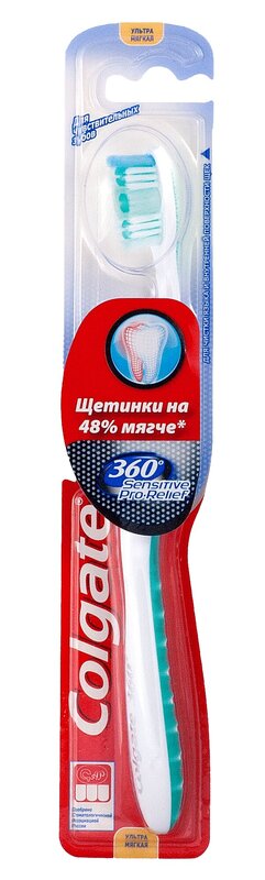 

Colgate 360 Sensitive Pro-Relif Зубная щетка Ультрамягкая щетина