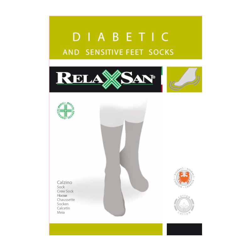 Релаксан Гольфы д/диабетиков Diabetic Socks Crabion р.3 черн