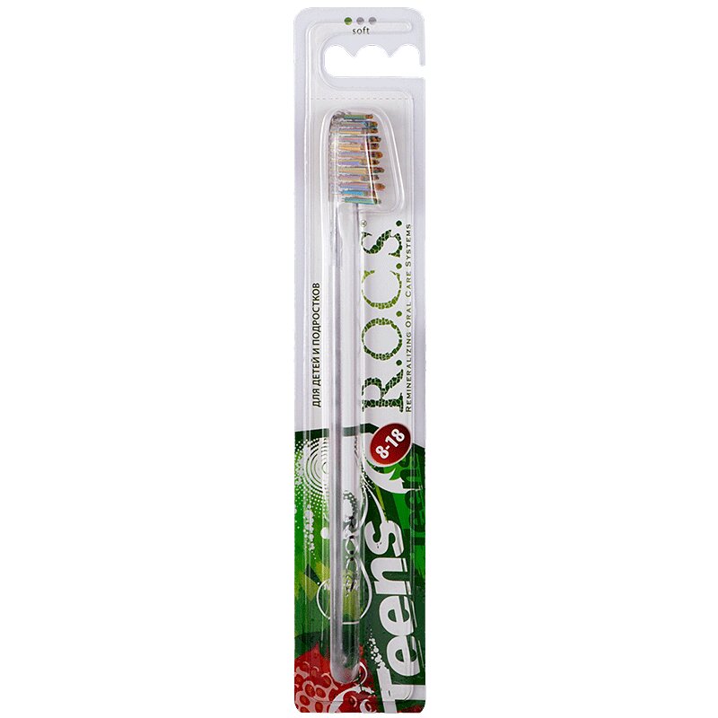 Зубная щетка R.O.C.S. Тинс Модельная мягкая зубная щетка bio eco бамбуковая мягкая микс ов 10 шт