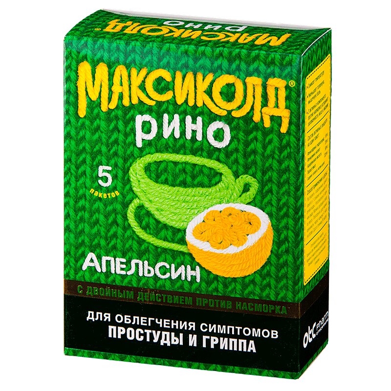 

Максиколд Рино порошок для приготовления раствора Апельсин 15 г 5 шт