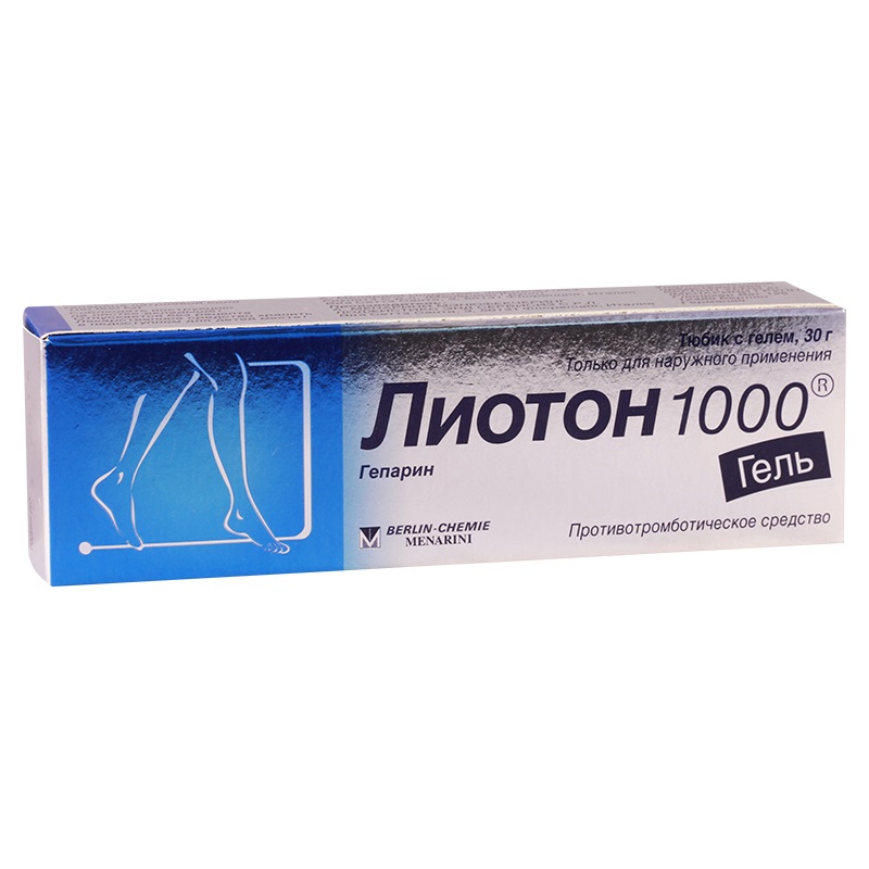Лиотон 1000 гель 1000 ЕД/ г туба 30 г 1 шт 1000 1 nights