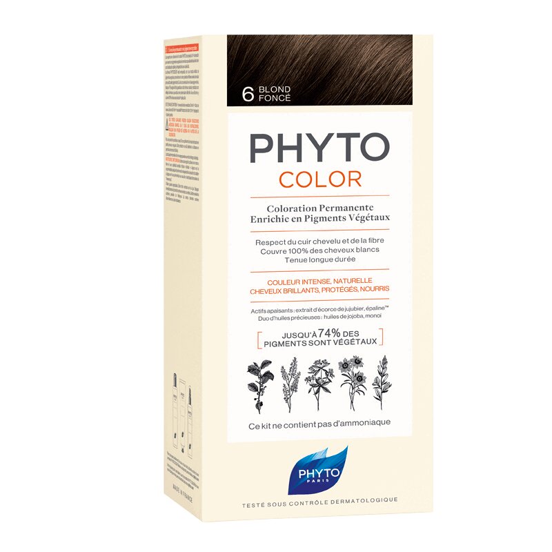 Изображение товара Краска для волос Phytosolba Фитоколор 6 темный блонд без аммиака