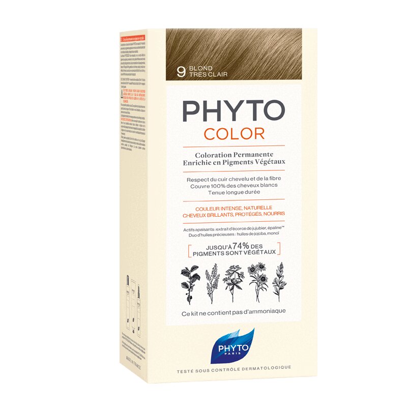 Phytosolba Фитоколор Краска для волос 9 Очень светлый блонд miss pinky расческа для волос распутывающая еноты