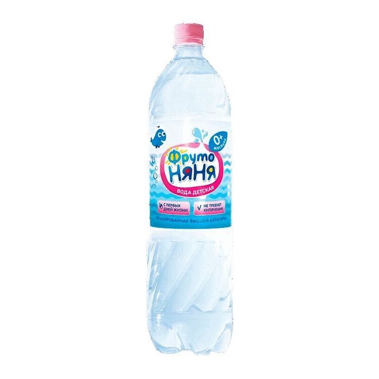 ФрутоНяня вода питьевая артезианская детская 1,5л косметическая двухфазная вода с маракуйей exclusive series