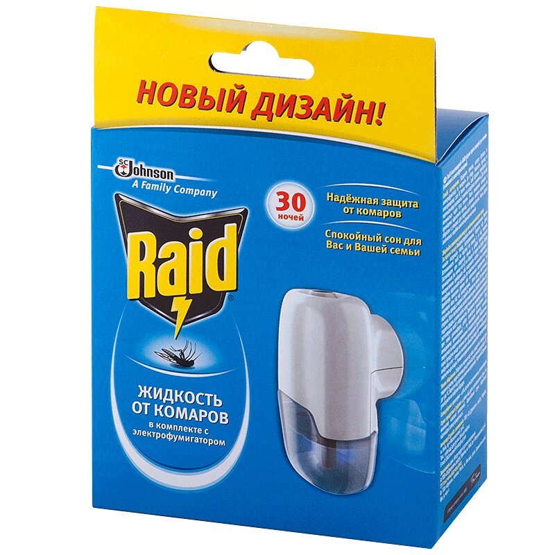 

Raid Фумигатор + жидкость 30 ночей