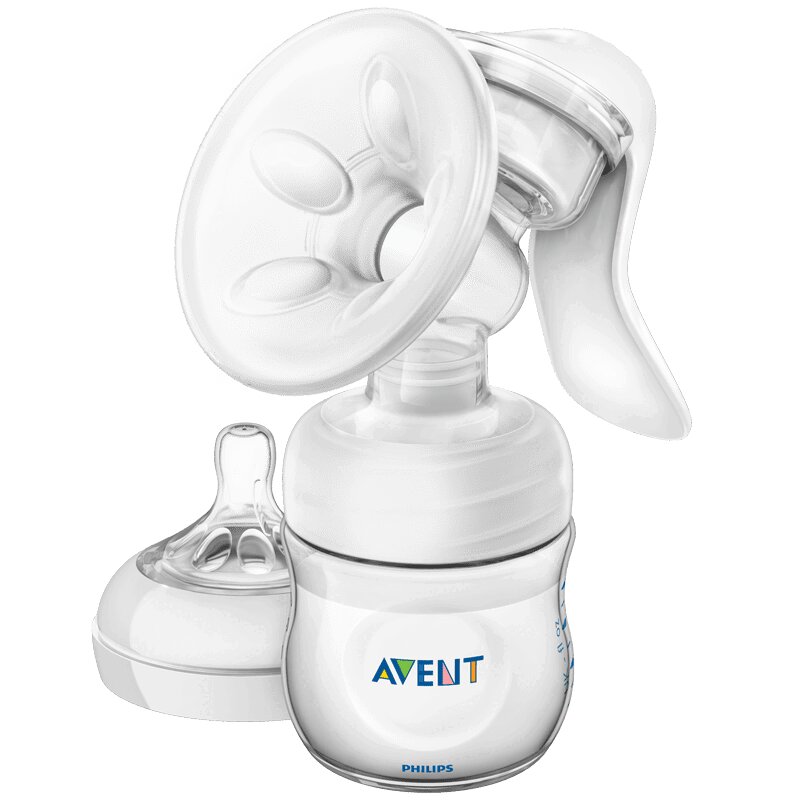 Изображение товара Ручной молокоотсос Philips Avent Natural с бутылочкой и соской для новорожденных