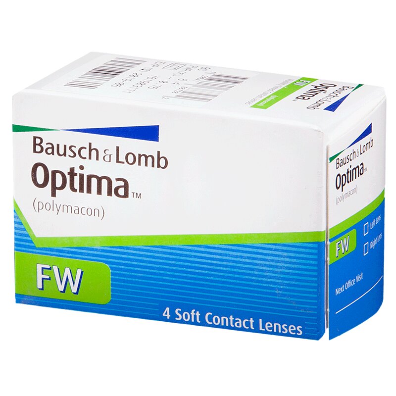 Линза контактная Optima FW ВС=8,7 -5,50 4 шт линза контактная acuvue 1 day moist bc 8 5 1 50 30
