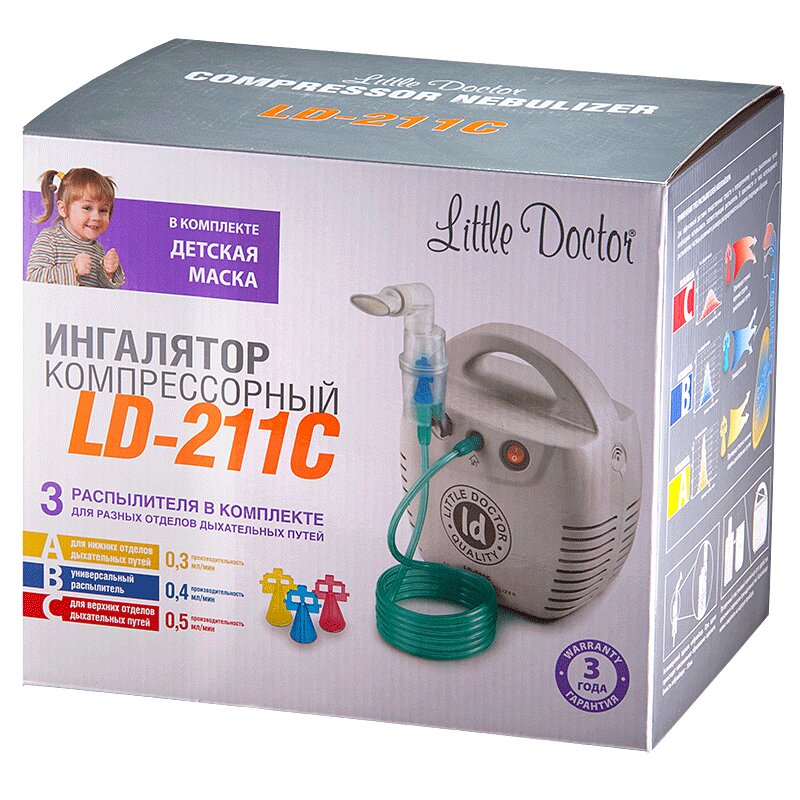 

Little Doctor Ингалятор компрессорный LD-211С белый