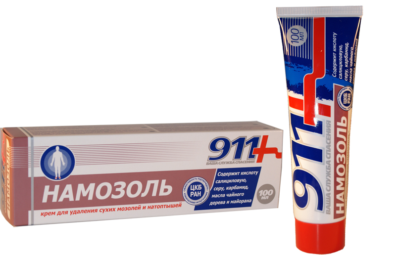 Изображение товара Крем для удаления сухих мозолей 911 Намозоль 100 мл для эффективного ухода