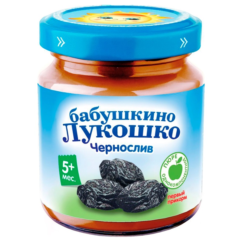 Детское Питание Бабушкино Лукошко Пюре Чернослив 100Г
