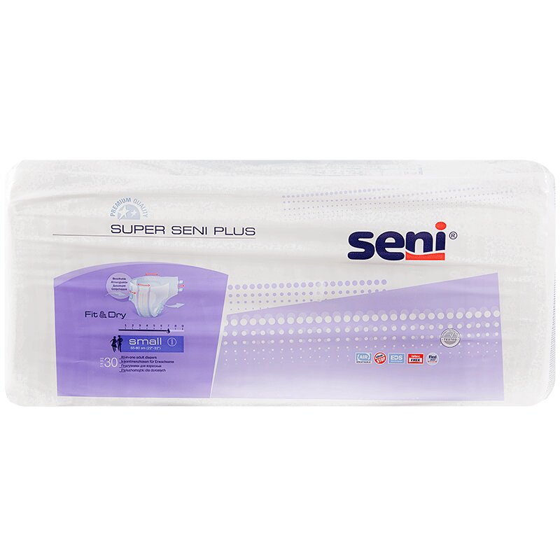 

Подгузники Seni Super plus air Small шт 30