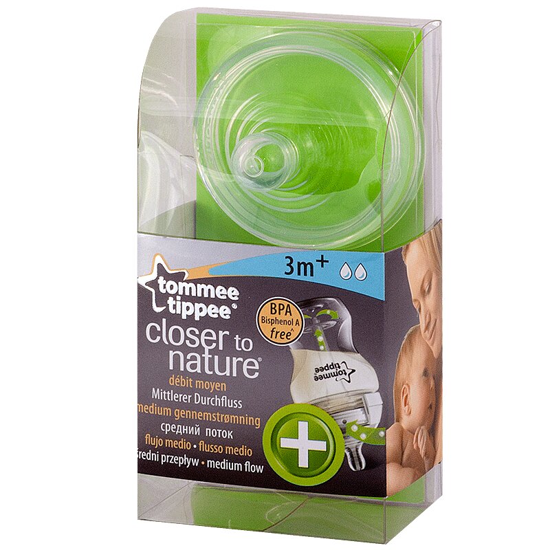 

Tommee Tippee Соска для антиколиковой бутылочки средний поток 3+ 2 шт