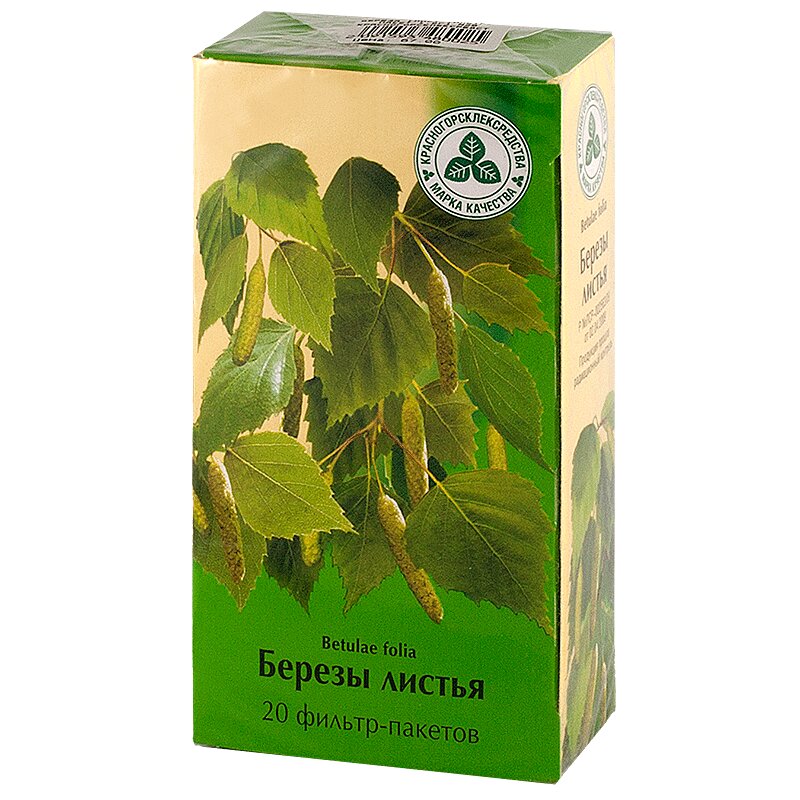 

Березы листья фильтр-пакеты 1,5 г 20 шт