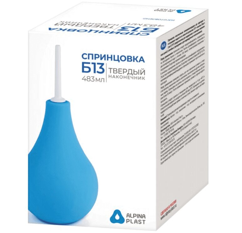 Изображение товара Спринцовка с твердым наконечником 13 1 для гигиены и ухода