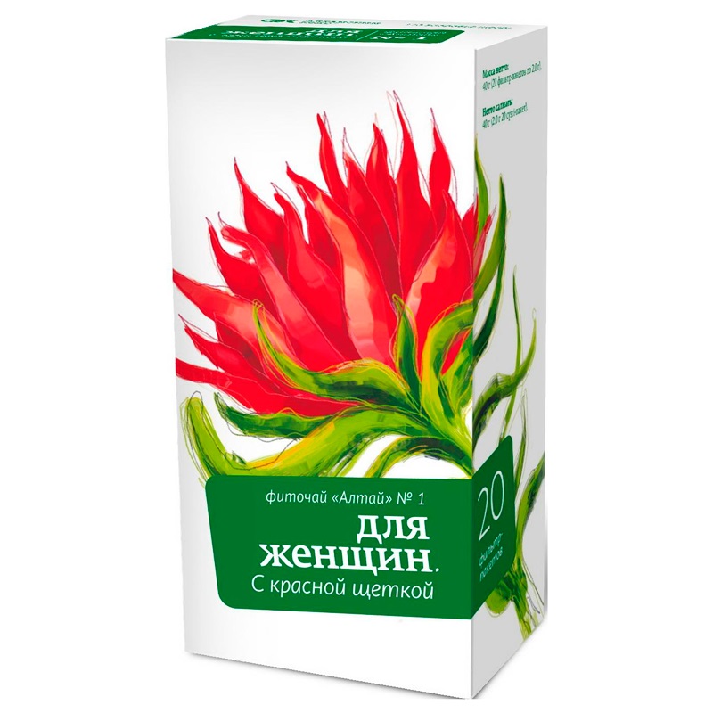 

Фиточай Алтай №1 Для женщин Красная щетка фильтр-пакеты 20 шт