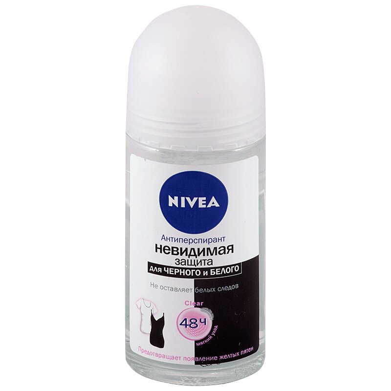 

Nivea Дезодорант шариковый невидимый для черного и белого 50 мл Клеа