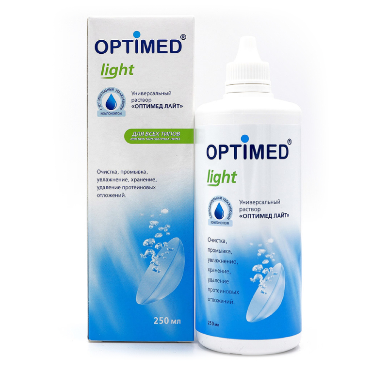 

Optimed Light Раствор для ухода за контактными линзами 250 мл
