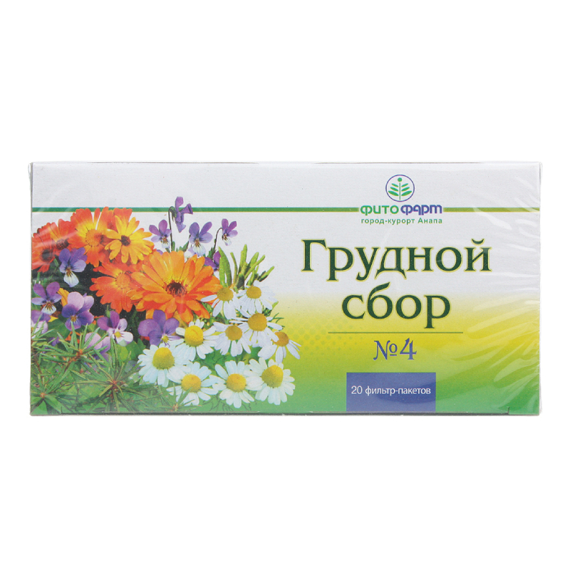 Грудной сбор 4 ф/пак.2 г 20 шт аптека сбор элекасол 2г n20