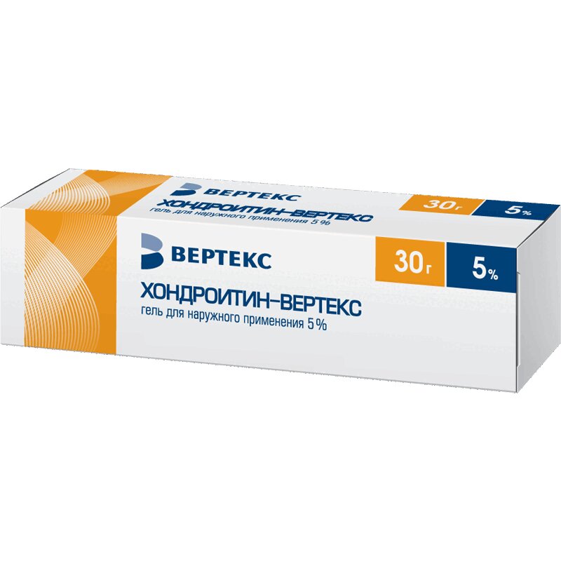 Изображение товара Хондроитин-ВЕРТЕКС 5% гель для наружного применения 30 г