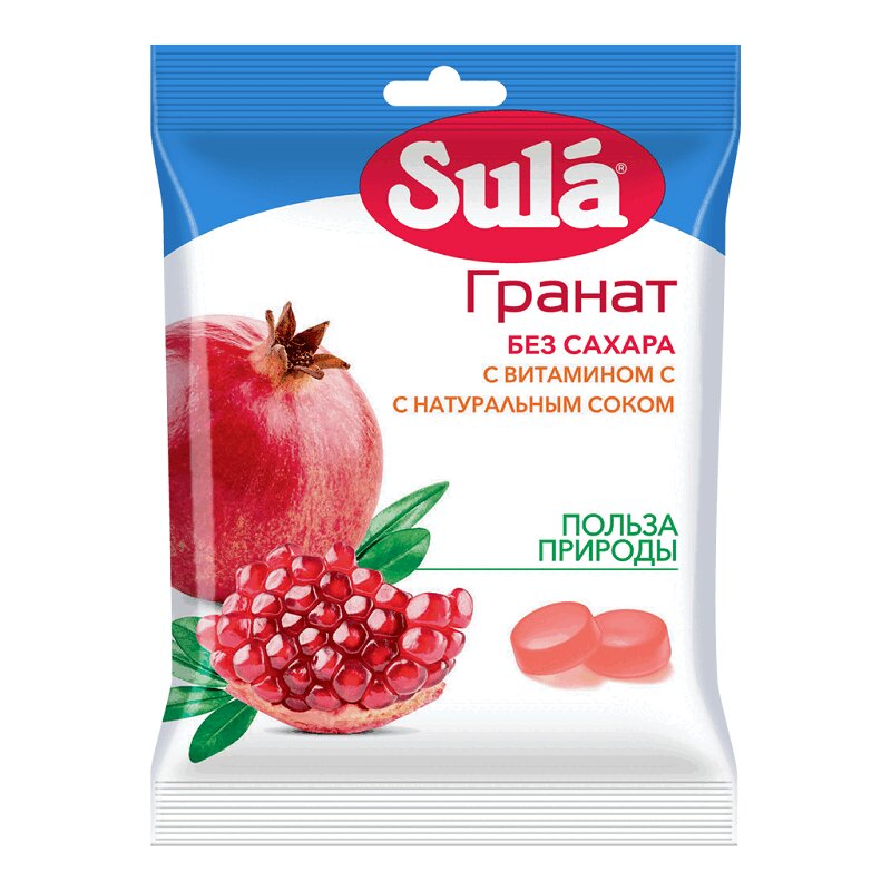 Зула Леденцы диабетические Гранат 60 г 1 шт собаки палки леденцы поговорите с ребенком об этом 5