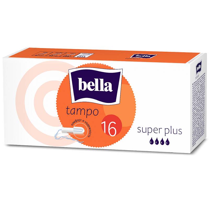 Изображение товара Bella Tampo Тампоны гигиенические Super Plus 16 шт
