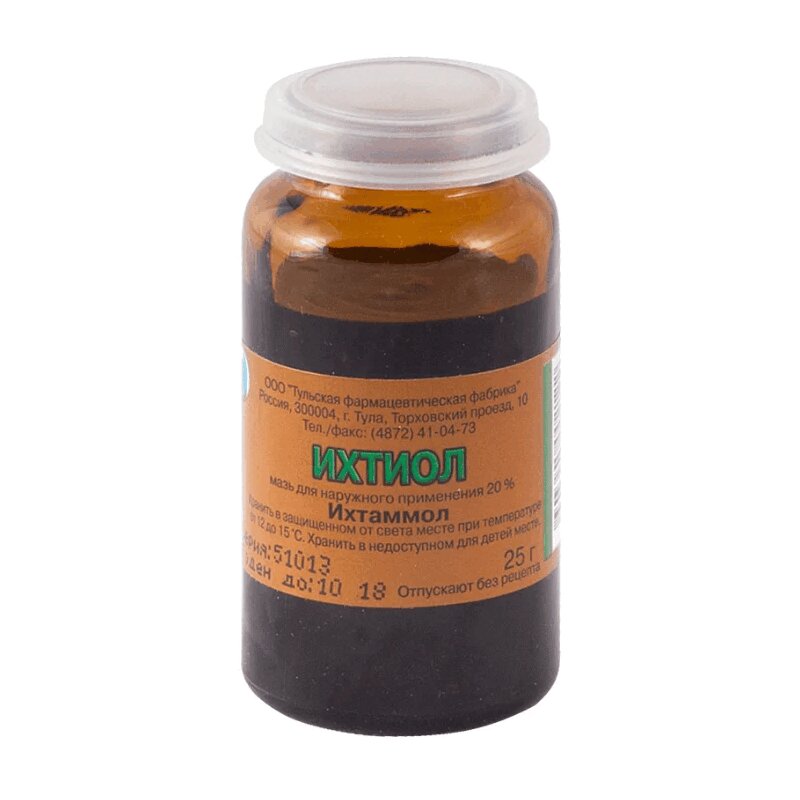 Изображение товара Ихтиол 20% мазь для наружного применения 25 г