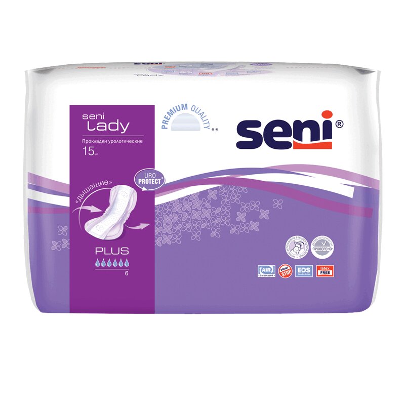 

Seni Lady Прокладки урологические Plus 15 шт