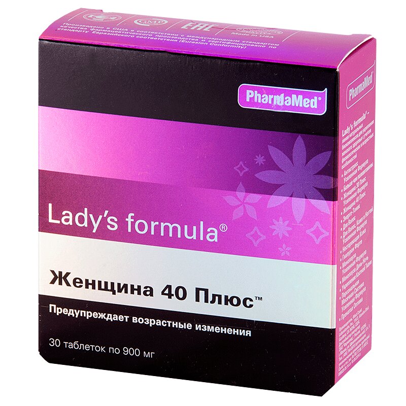 

Lady's Formula Женщина 40 плюс таблетки 30 шт