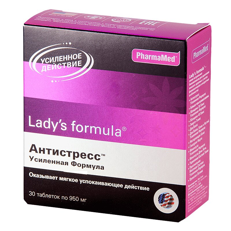 Изображение товара Lady's Formula Антистресс Усиленная формула таблетки 30 шт для снятия стресса и укрепления нервной 