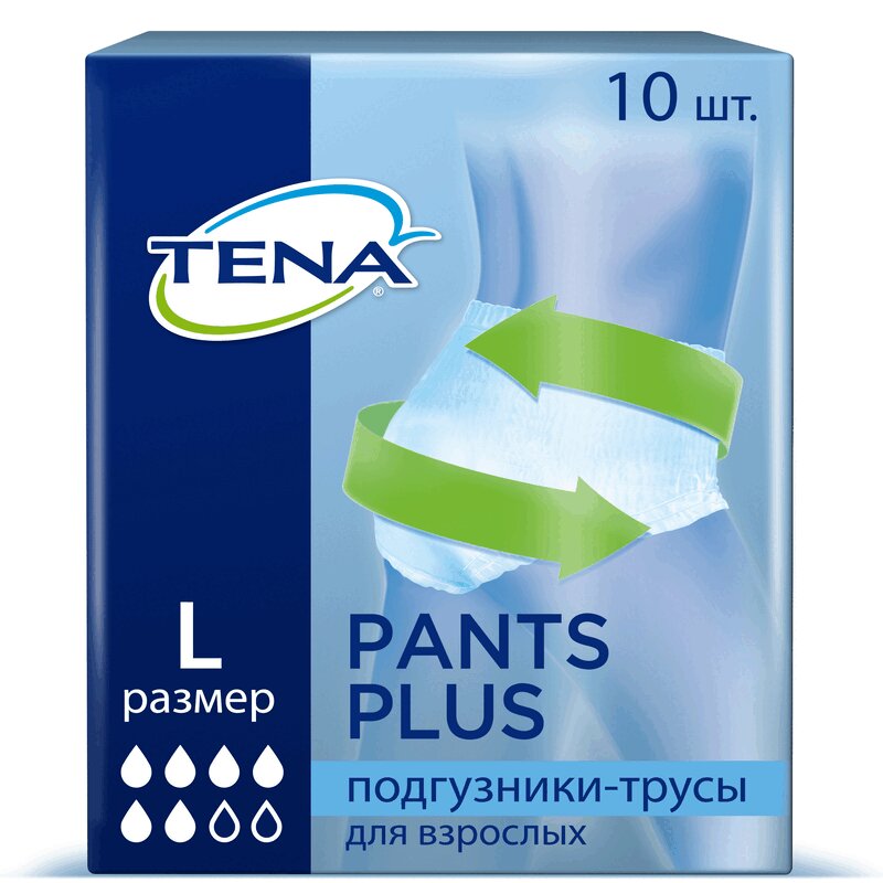 

Tena Pants Plus Подгузники-трусы для взрослых размер L 10 шт