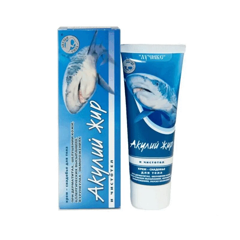 Изображение товара Крем для тела "Акулий жир" с чистотелом при дерматите 75 мл