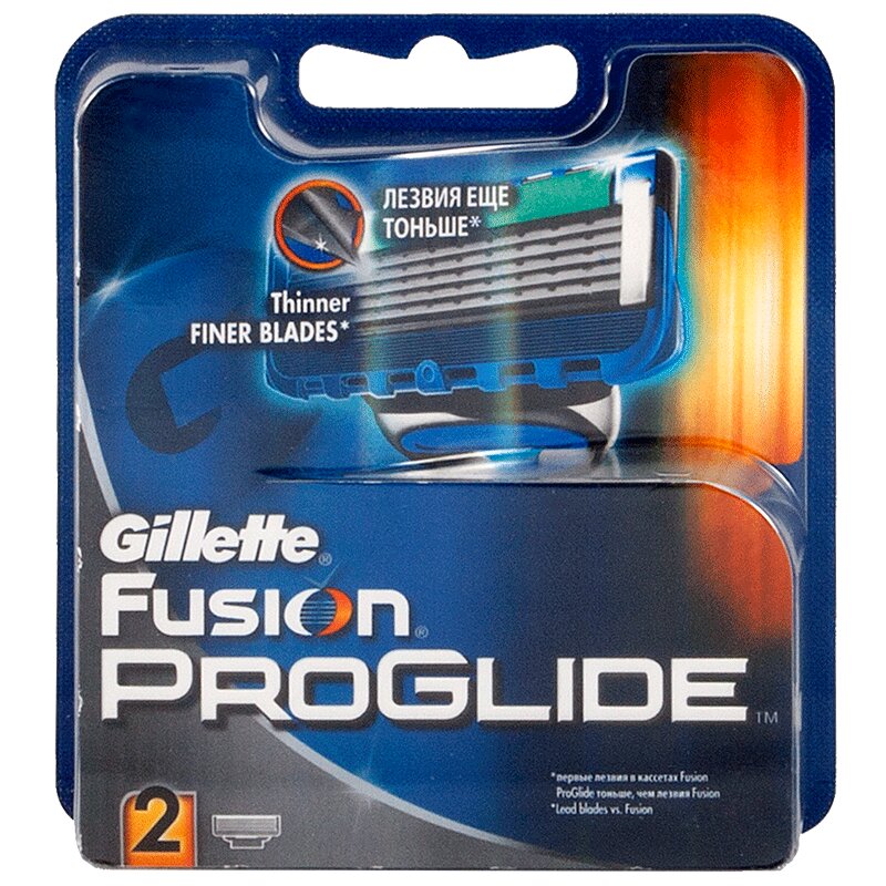 Gillette Фьюжн Проглайд Кассета для бритвенного станка 2 шт gillette сменные кассеты для бритья venus divine sensitive