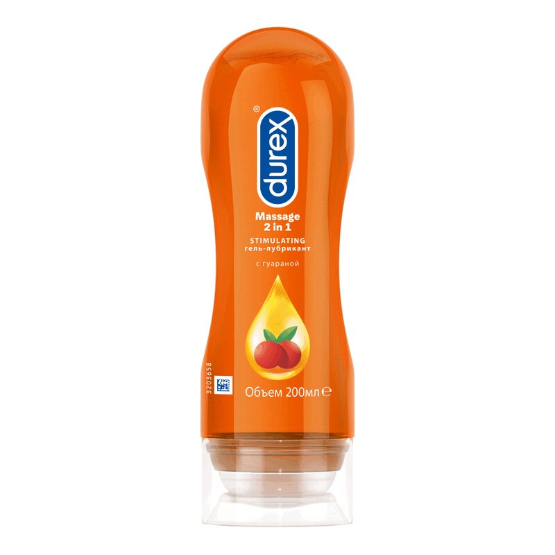 Durex Плей Массаж 2в1 Гель стимулир.с экстрактом гуараны 200 мл