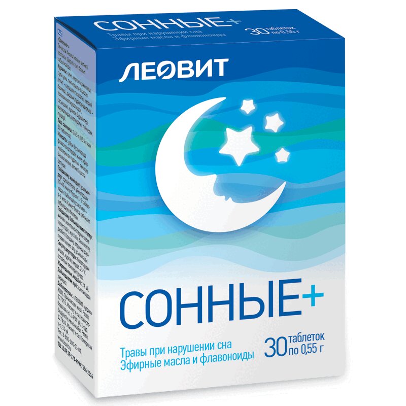 

Леовит Сонные+ таблетки 30 шт