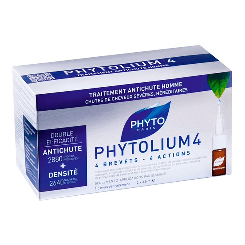 Phytosolba Фитолиум 4 Сыворотка от выпадения волос (хроническое) 3,5 мл 12 шт lebel сыворотка для волос proedit care works cmc 150 мл проф