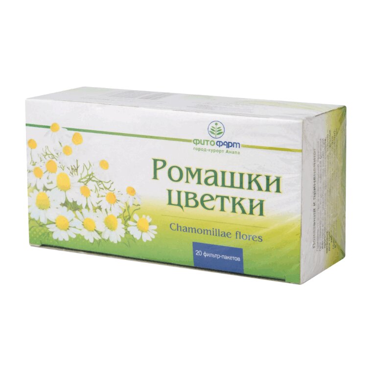 

Ромашка цветки фильтр-пакеты 1,5 г 20 шт