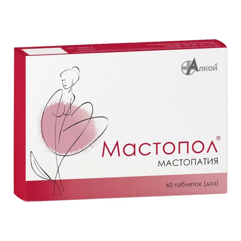 Изображение товара Мастопол гомеопатические таблетки для лечения мастопатии 60 шт