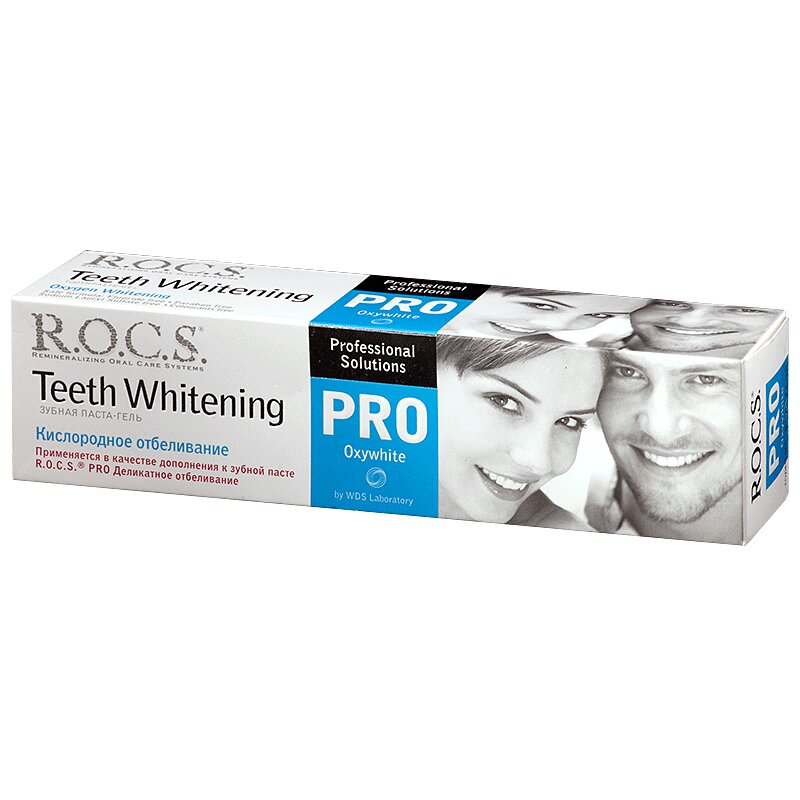 Изображение товара R.O.C.S. PRO Зубная паста Кислородное отбеливание 60 г для яркой улыбки