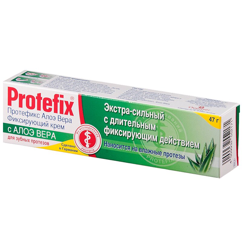 Протефикс крем для фиксации зубных протезов экстрасильный Алоэ 40 мл