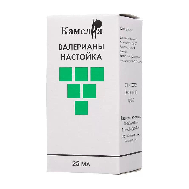 

Валерианы настойка 25 мл