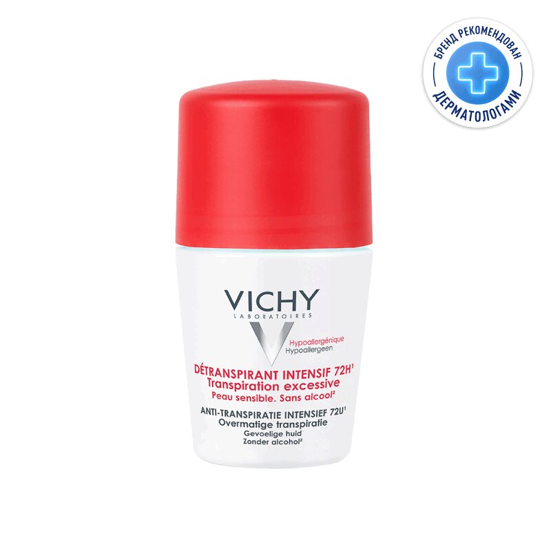 Vichy Дезодорант-Шарик антистресс 72ч. защиты 50 мл дезодорант vichy 48 часов регулирующий избыточное потоотделение 50 мл