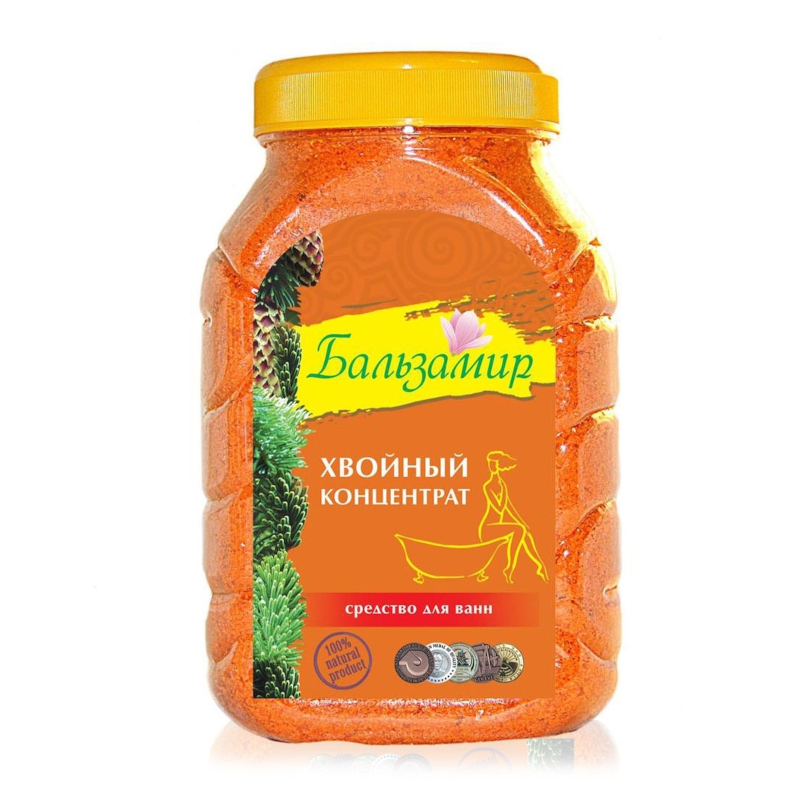 Изображение товара Бальзамир Хвойный концентрат для ванн 600 г натуральный уход