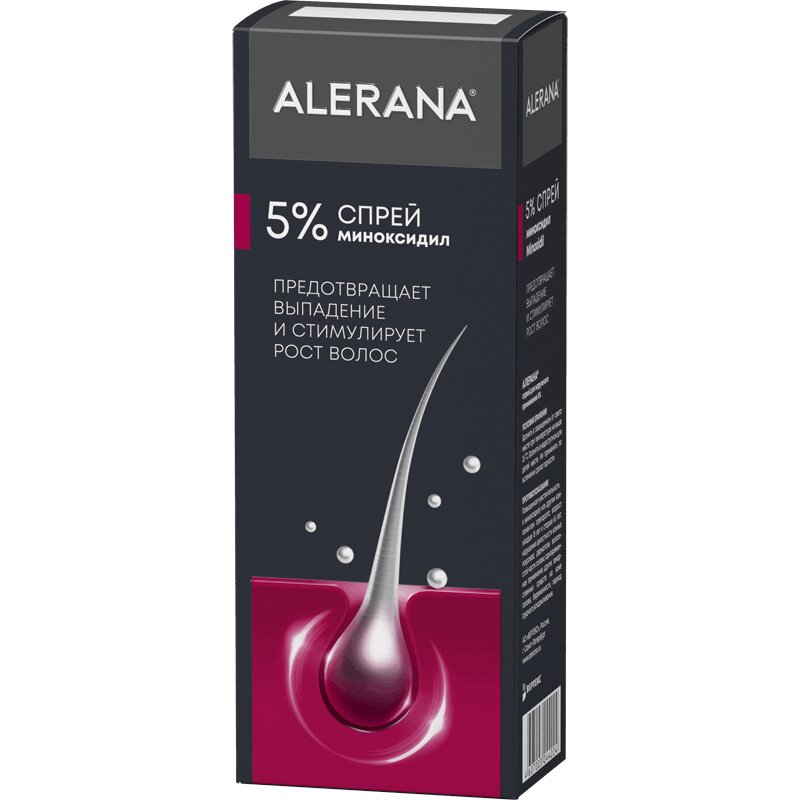 

Alerana 5% спрей для наружного применения 60 мл
