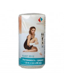 Изображение товара Бинт мед. эластич. ленточный 1 м х 80 мм для компрессионной терапии