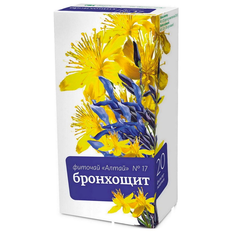

Фиточай Алтай № 17 Бронхощит фильтр-пакеты 20 шт