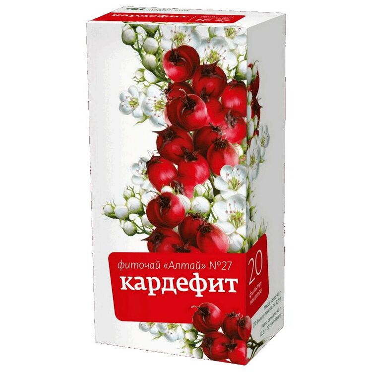 

Фиточай Алтай № 27 Кардефит фильтр-пакеты 20 шт